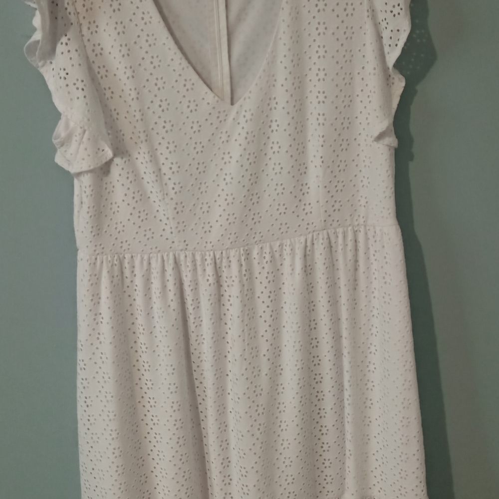 Cleo White Eyelet  Blouse